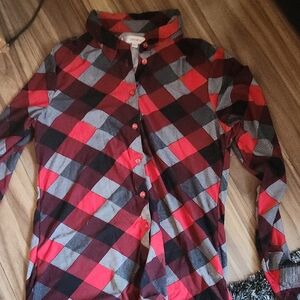 Checkered Kids Shirt - Red and Black